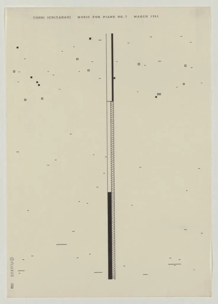 Untitled, by Toshi Ichiyanagi, ink, 1961