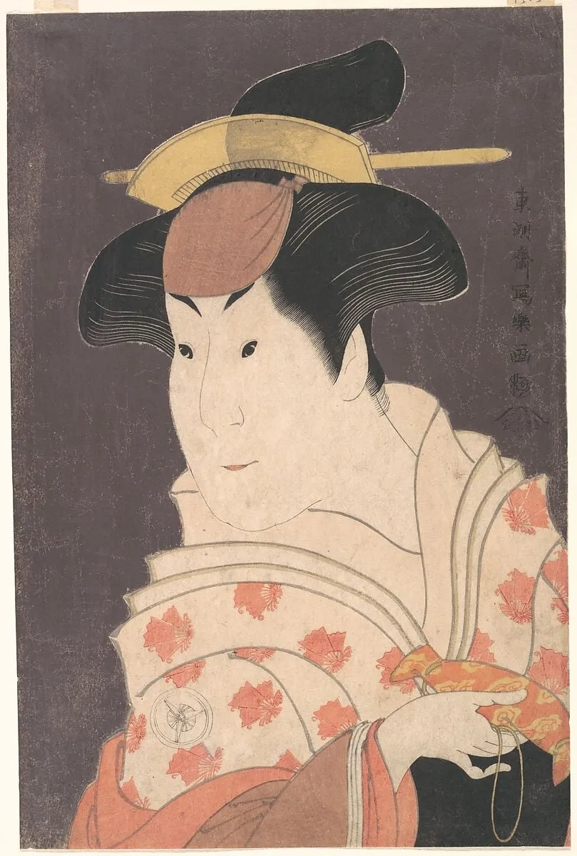 東洲斎写楽画 四代岩井半四郎の重の井 『恋女房染分手綱』|Iwai Hanshirō IV as Shigenoi in the Play "Koinyōbō Somewake Tazuna", by Tōshū, ink, 1794