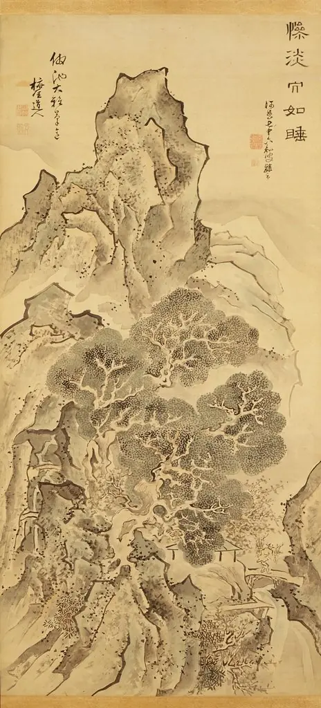 Landscape in the Style of Taiga, by Totoki Baigai