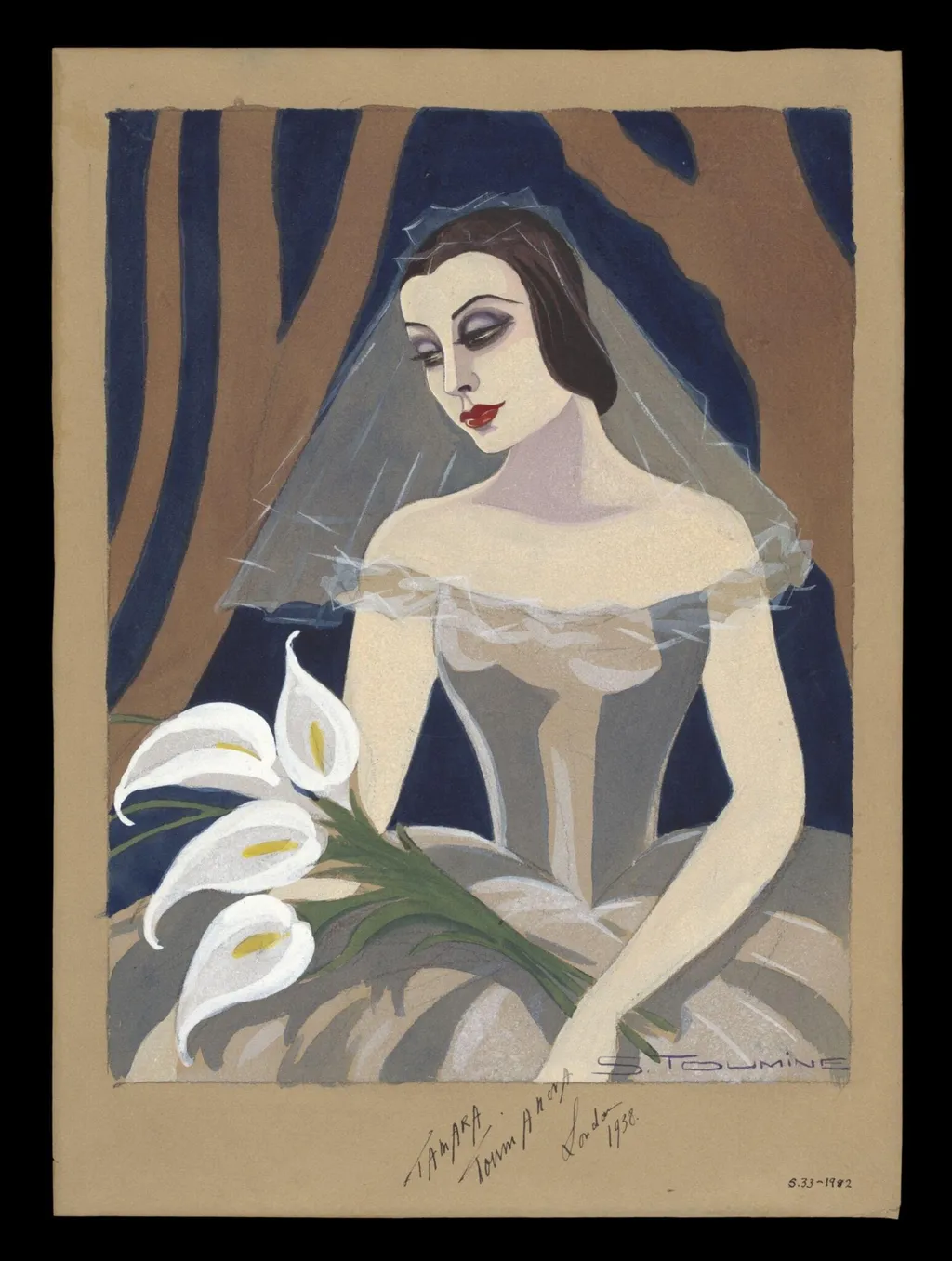 Untitled, by Toumine, paint, 1938
