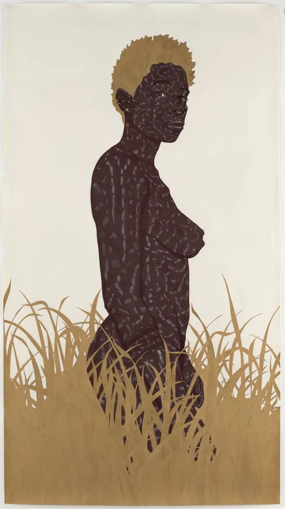 Untitled, by Toyin Ojih Odutola, graphite, 2012