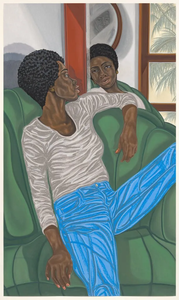 Untitled, by Toyin Ojih Odutola, pastel, 2018