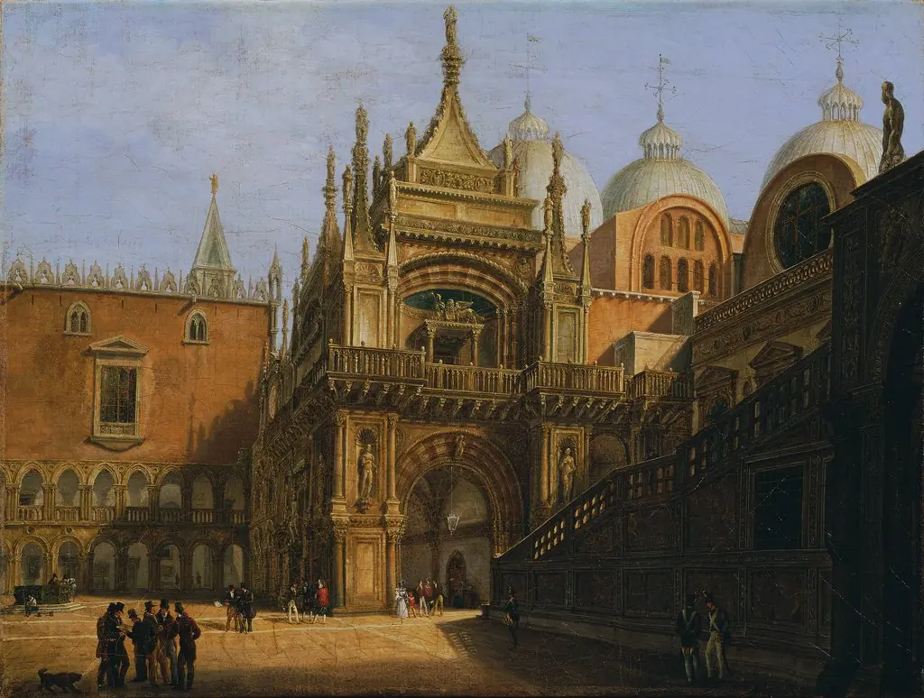 Der Hof des Dogenpalastes, by Tranquillo Orsi