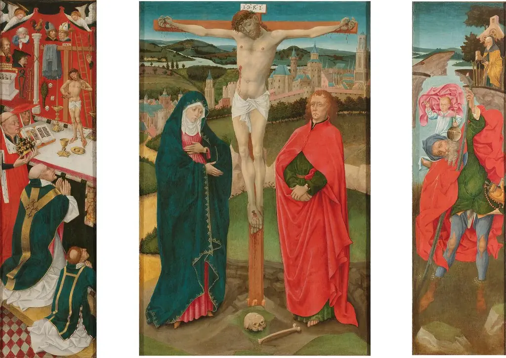 Triptych with the Crucifixion