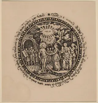 Triumphant Christ with Prophets and Saints
