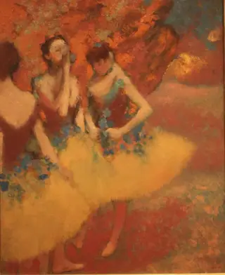 Trois danseuses, jupes jaunes