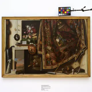 Trompe l'oeil. A Cabinet in the Artist's Studio