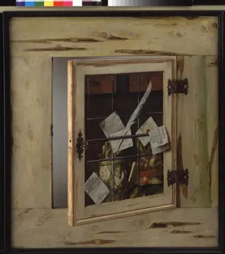 Trompe l'Oeil. A Cabinet of Curiosities with an Ivory Tankard