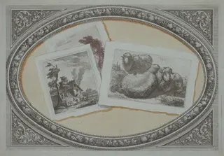 Trompe l'Oeil: Landscapes and Sheep, Using Original Copperplates