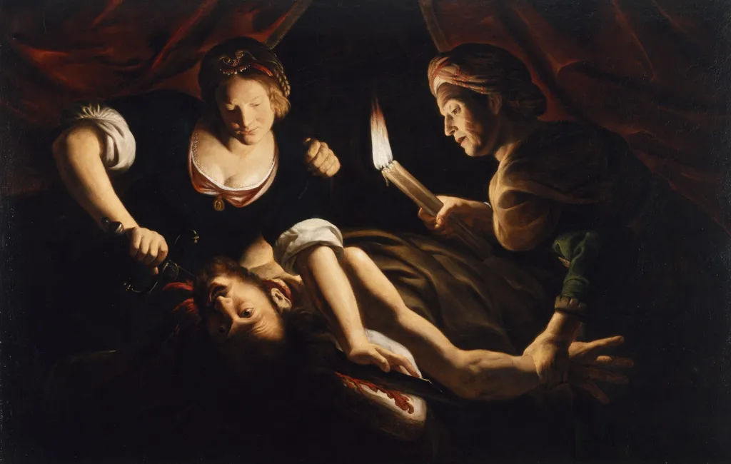 Judith Cutting Off the Head of Holofernes, by Trophime Bigot, oil, 1640