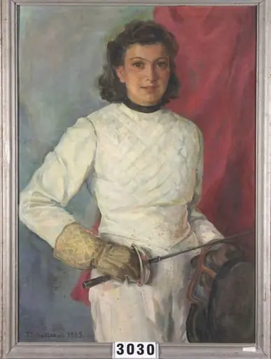 Tânără sportivă, by Trude Schullerus