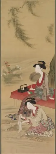 Beneath the Willow, by Tsukioka Sessai