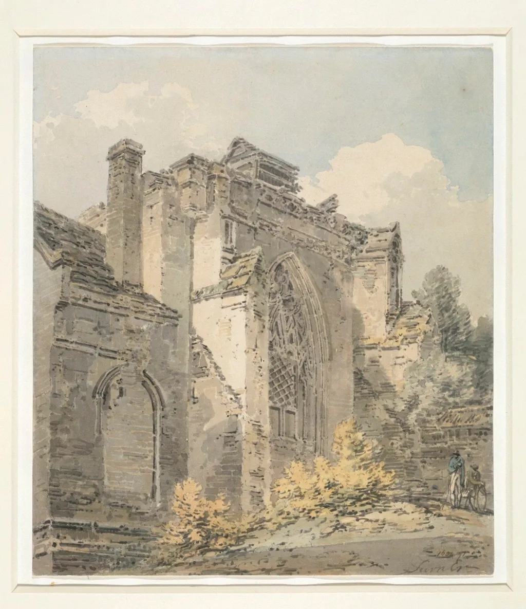 St. Albans Abbey, by Turner, watercolor, 1795