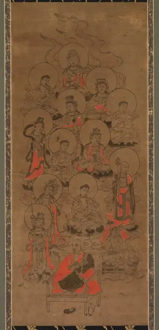 Twelve Buddhas and Kobo Daishi (Jusanbutsu)