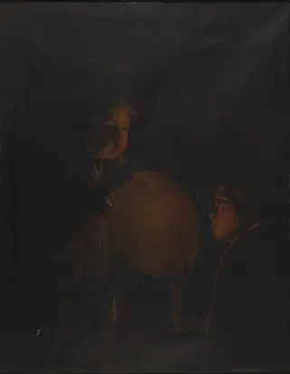 Two Boys with a Bladder: Candlelight Effect
