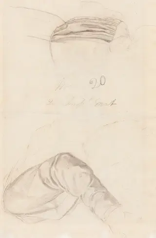 Two Drapery Studies [verso]