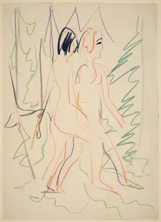 Two Nudes in a Forest