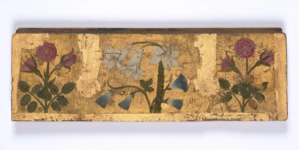 Two Panels with Flower Designs, 1650