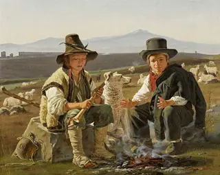 Two Shepherd Boys in the Roman Campagna