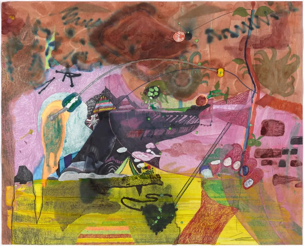 Untitled, by Tyson Reeder, gouache, 2002