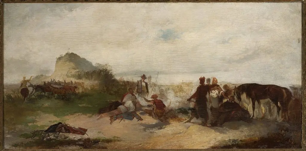 In the steppe, by Tytus Pilecki