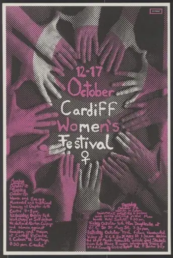 Cardiff Women's Festival poster, by U-Print Collective
