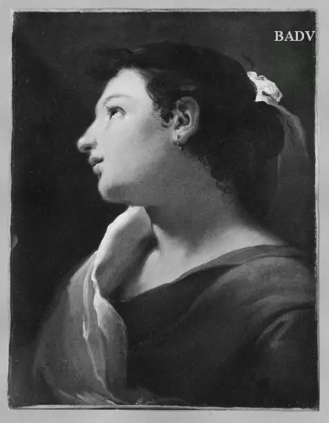 Portrait of a young girl, by Ubaldo Gandolfi