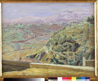 Udsigt fra Slotspladsen, Cagnes