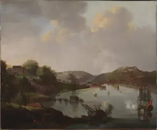 Udsigt over Frederikshald i Norge