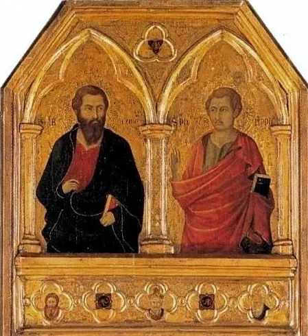 Apostle St. James the Elder and Philip the Apostle, by Ugolino di Nerio, unspecified, 1325