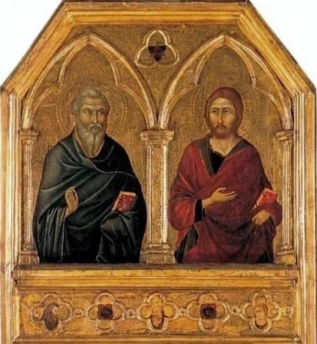 Saints Matthew and James the Less, by Ugolino di Nerio, paint, 1325