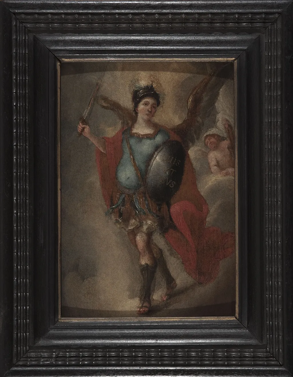 Saint Michael Archangel, by Łukasz Orłowski, oil, 1757