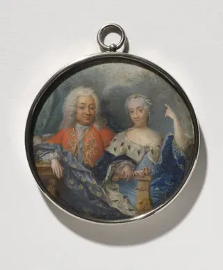 Ulrika Eleonora d.y. (1688-1741), drottning av Sverige, hennes gemål  Fredrik I (1676-1751), lantgreve av Hessen-Kassel, kung av Sverige