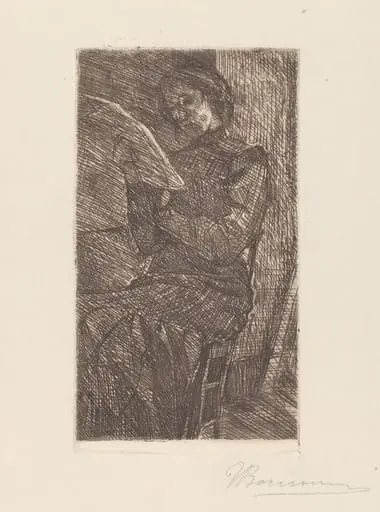 Woman Reading [Donna che legge], by Umberto Boccioni
