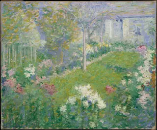 Un Jardin, Maison Baptiste, by Theodore Earl Butler