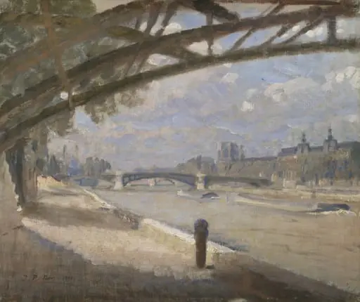 Under the Pont des Arts, Paris. Noon