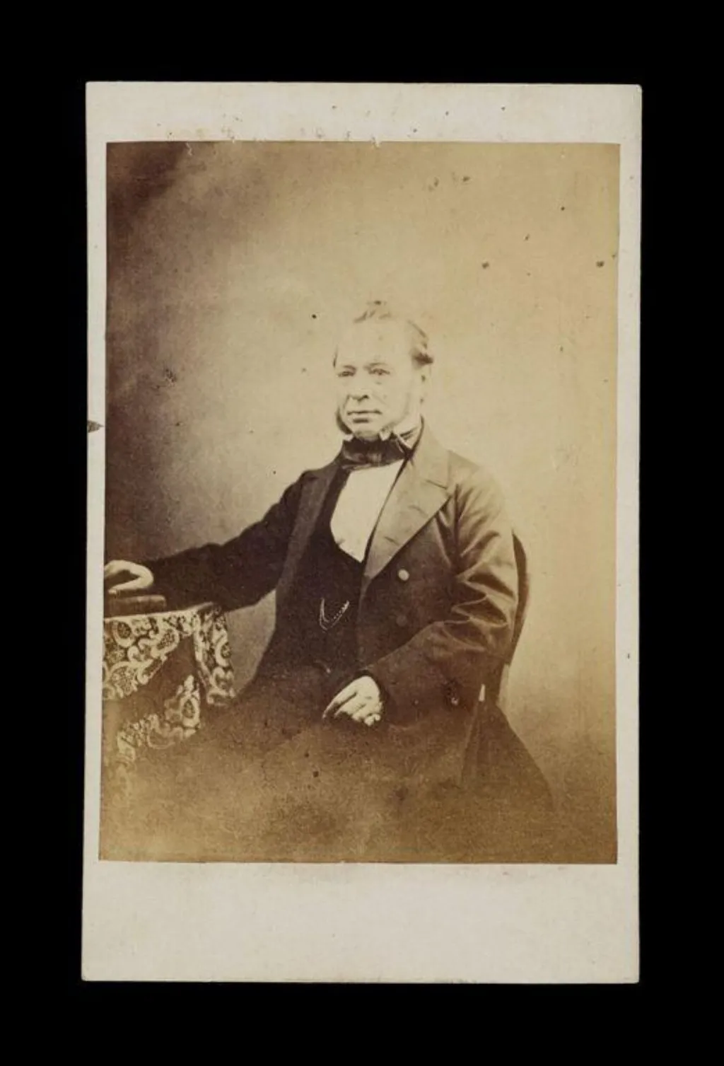 A portrait of a man, by Universal Photographic Company, photographic, 1864