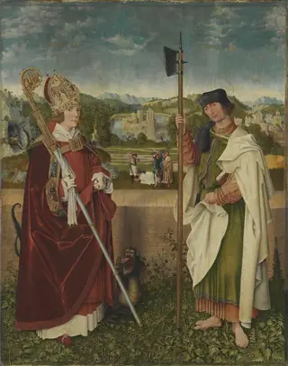 Universitätsaltar: Hll. Narzissus und Mathäus, by Unknown