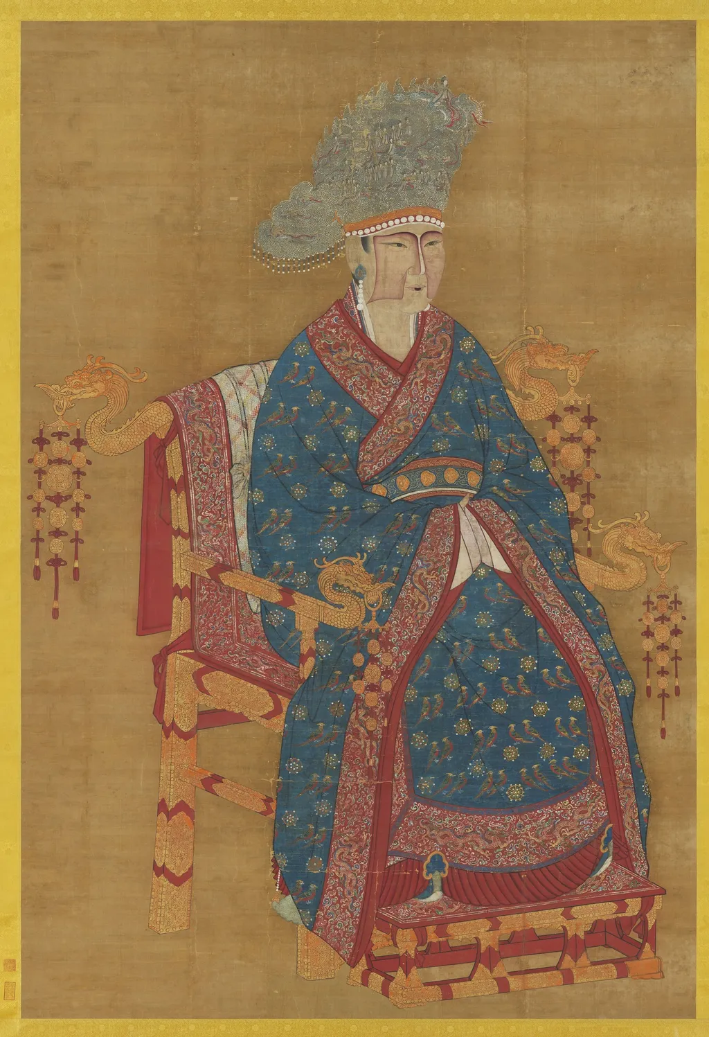 宋真宗后坐像 軸, by Unknown, unspecified