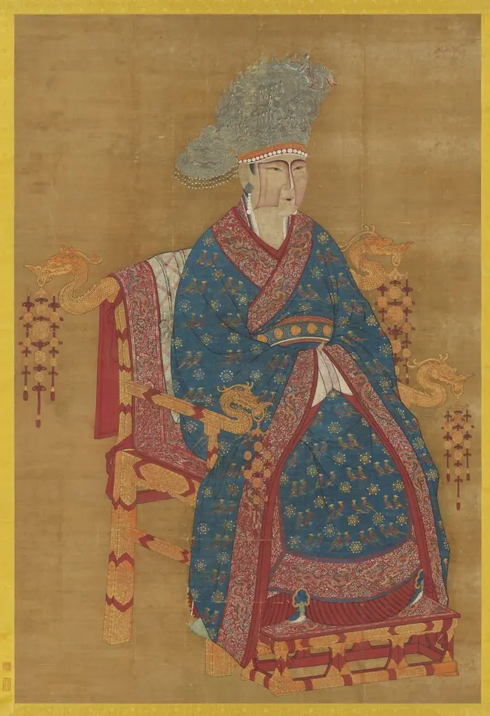 宋真宗后坐像 軸, by Unknown