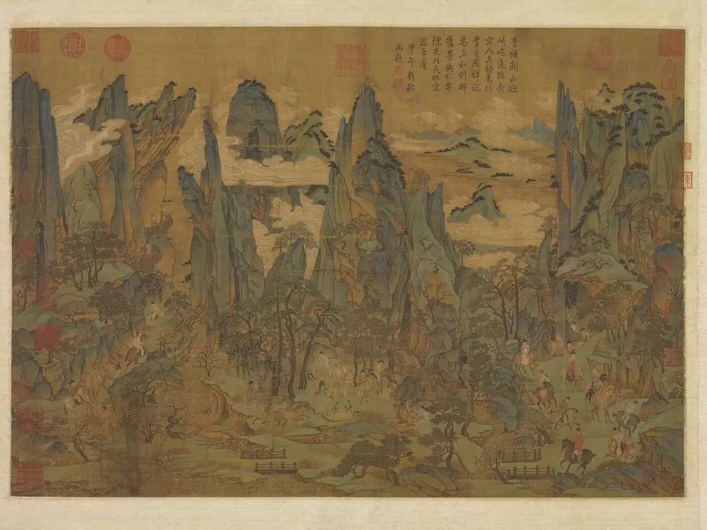 唐人明皇幸蜀圖 軸, by Unknown