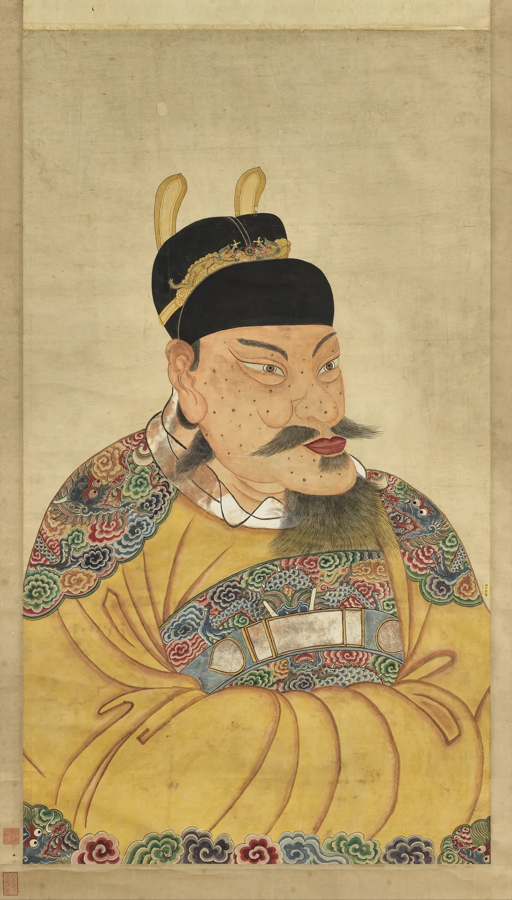 明太祖半身像(二) 軸, by Unknown, unspecified