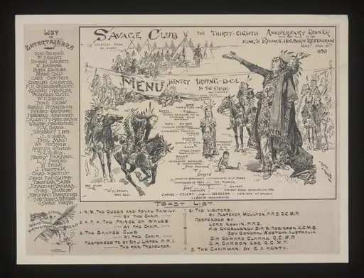 38th Anniversary Dinner of the Savage Club, by Unknown