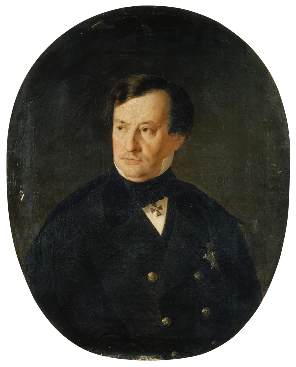 Портрет А. П. Брюллова, by Unknown, oil, 1863