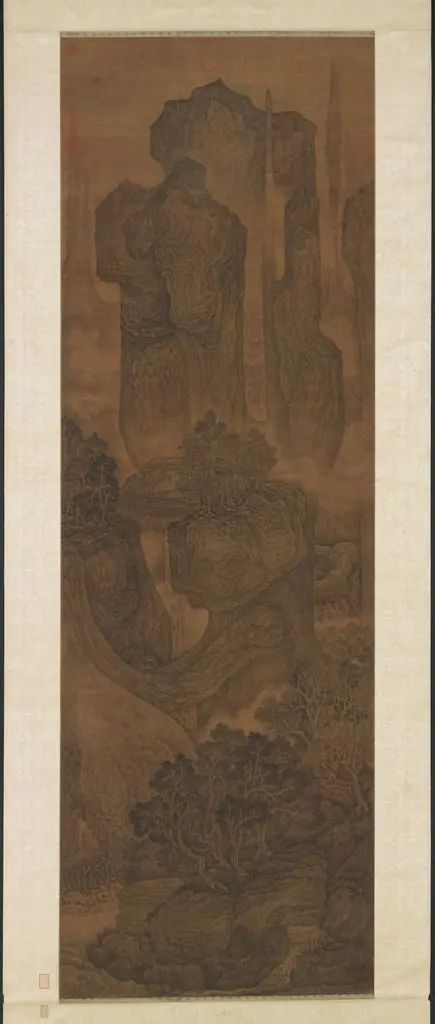 宋人陡壑飛泉 軸, by Unknown