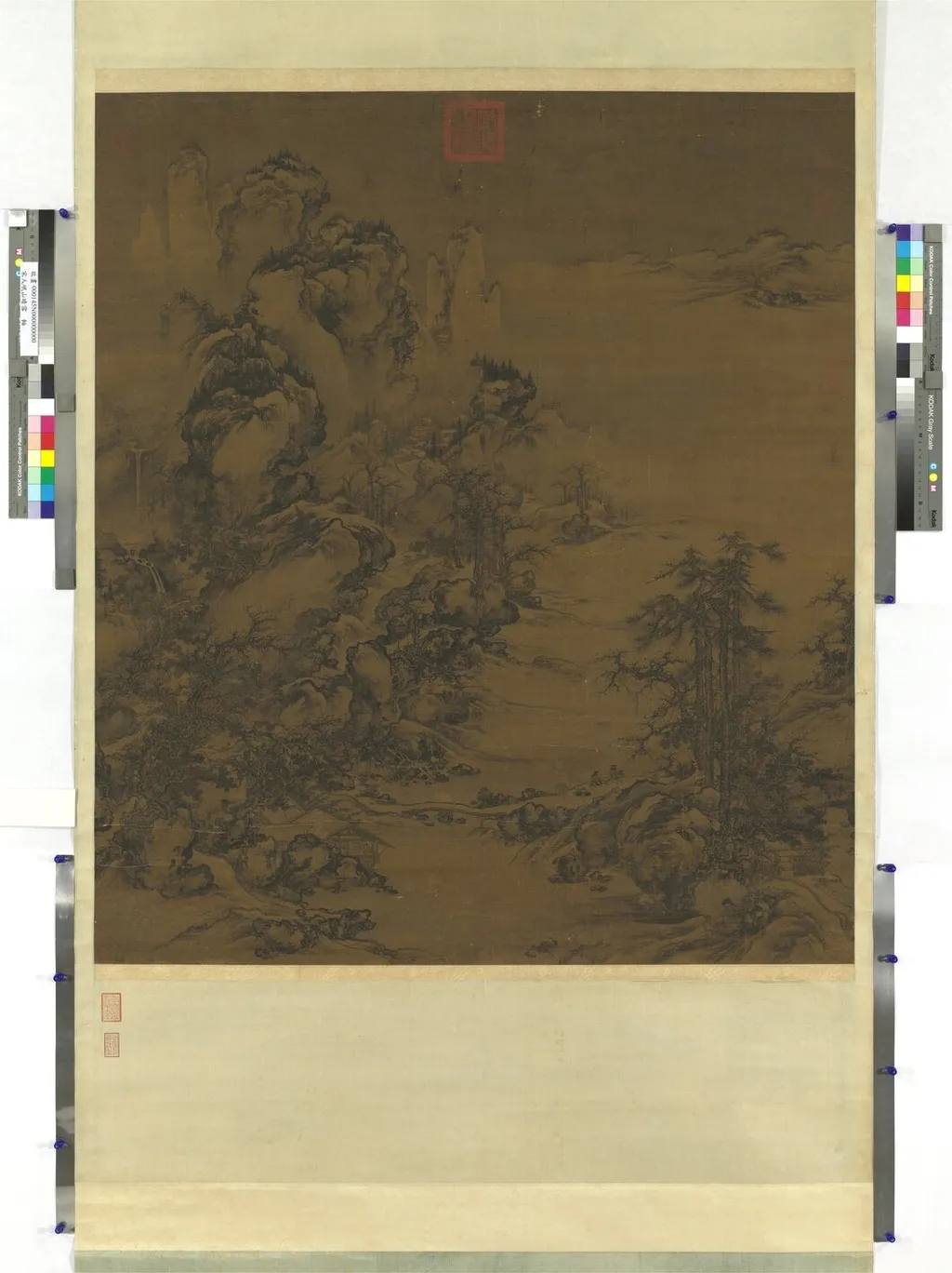 宋人岷山晴雪 軸, by Unknown, unspecified, 1000