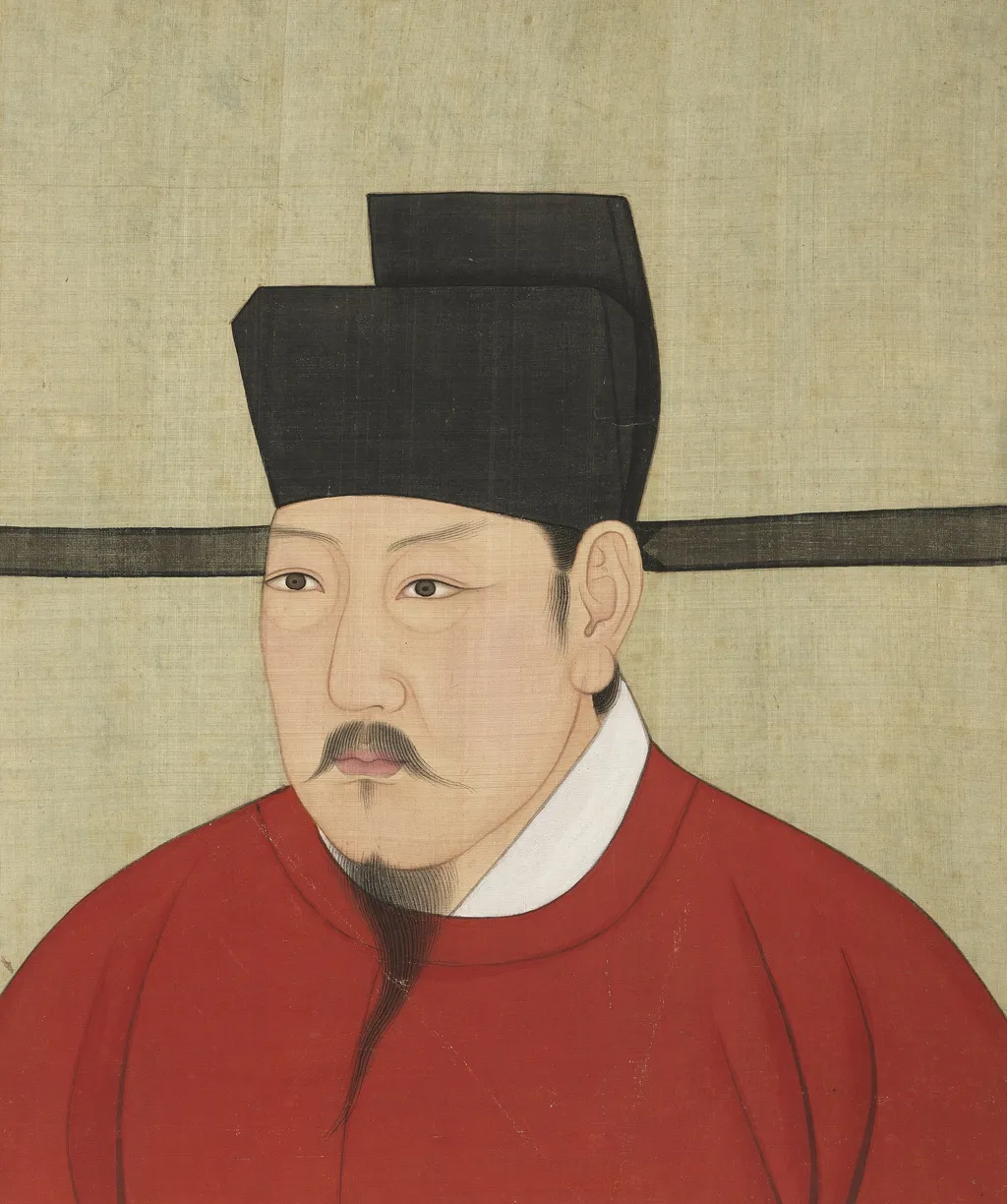 宋代帝半身像册-宋朝仁宗皇帝像, by Unknown, unspecified