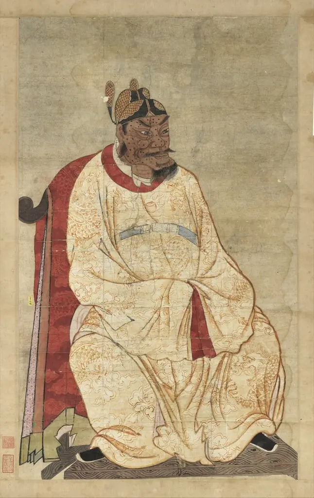 明太祖坐像(四) 軸, by Unknown