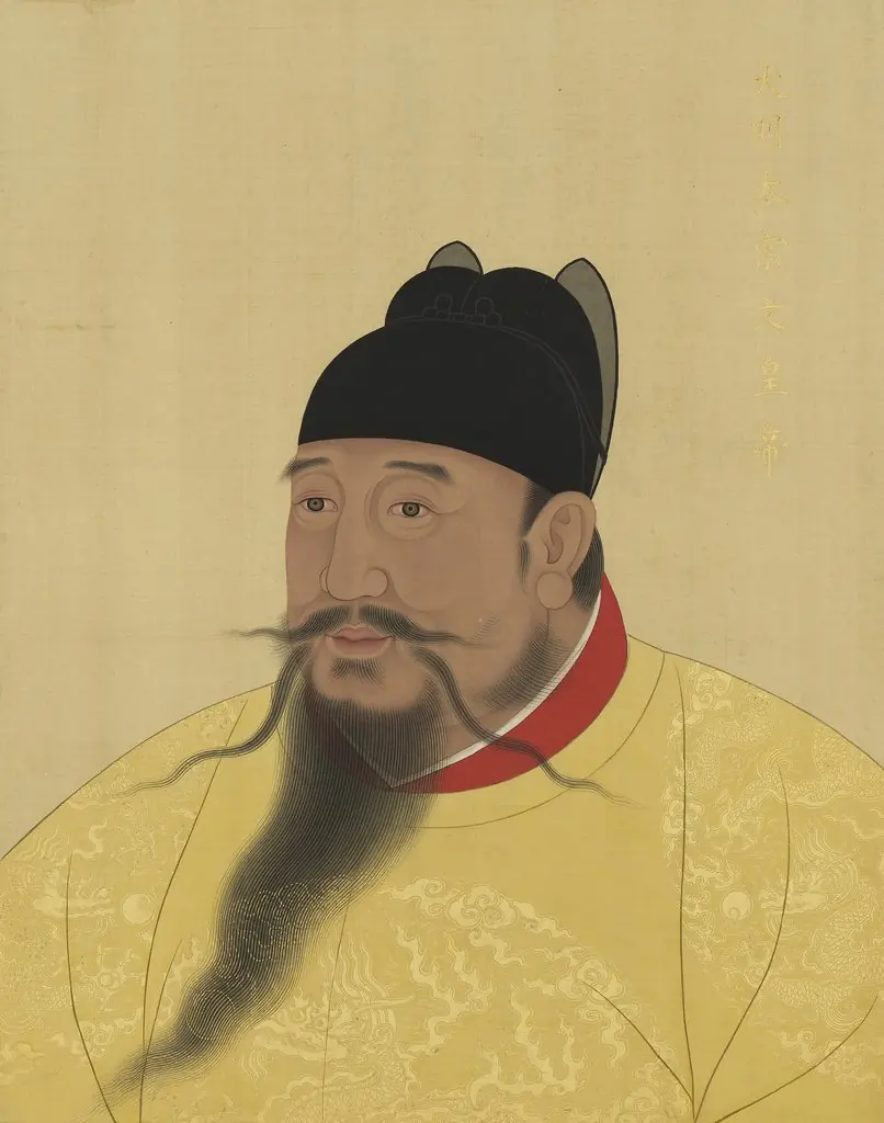 明代帝后半身像册(一)-太宗文皇帝, by Unknown