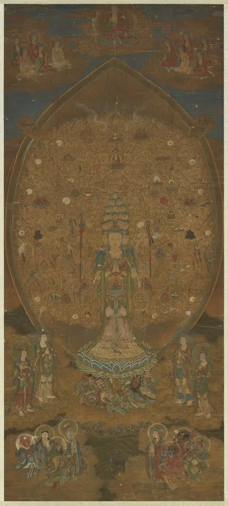 宋人畫千手千眼觀世音菩薩 軸, by Unknown